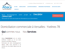 Tablet Screenshot of abaca-domiciliation.com